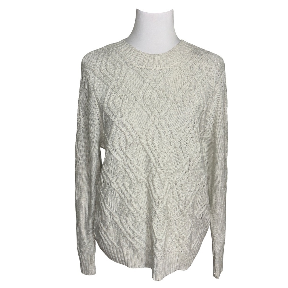 Jessica Simpson Cream Cable Knit Sweater